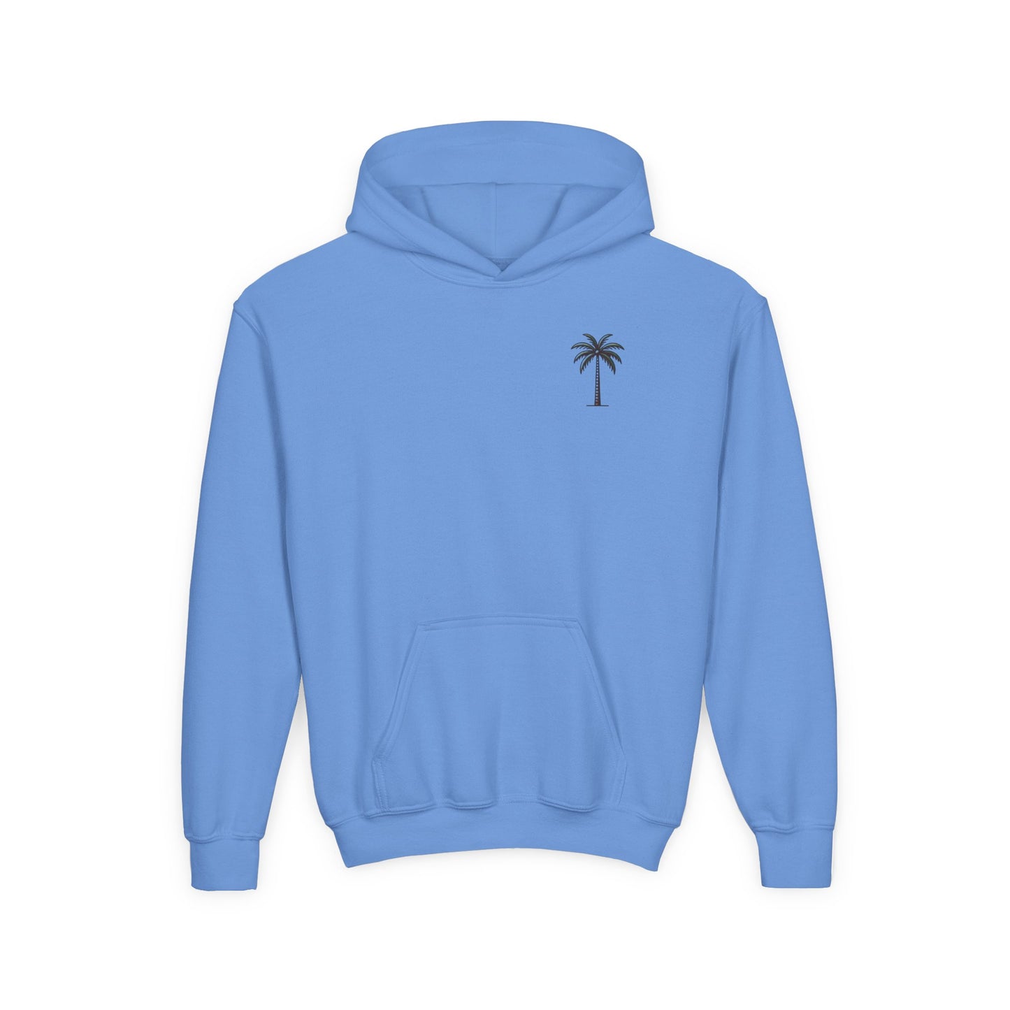 Youth Hoodie with Palm Tree Design - Perfect for Summer Vibes