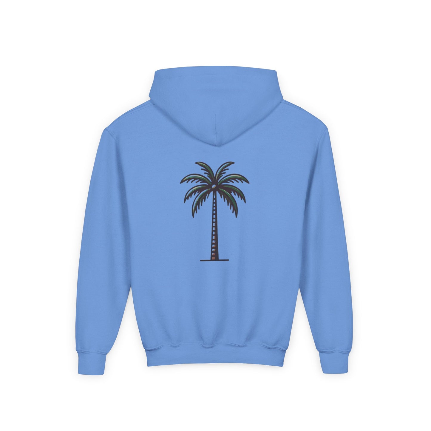 Youth Hoodie with Palm Tree Design - Perfect for Summer Vibes