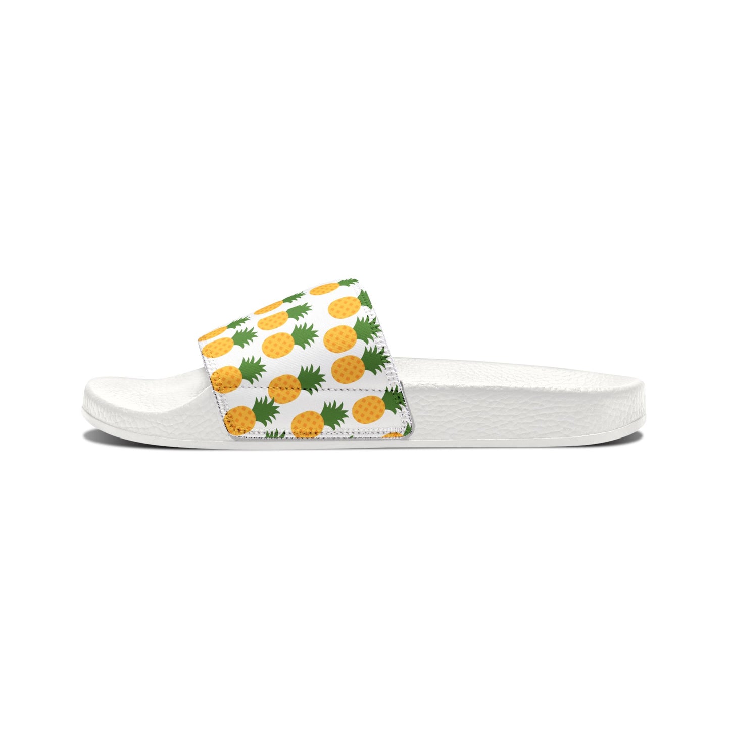 Pineapple Print Men's Removable-Strap Sandals - Summer Vibes Footwear