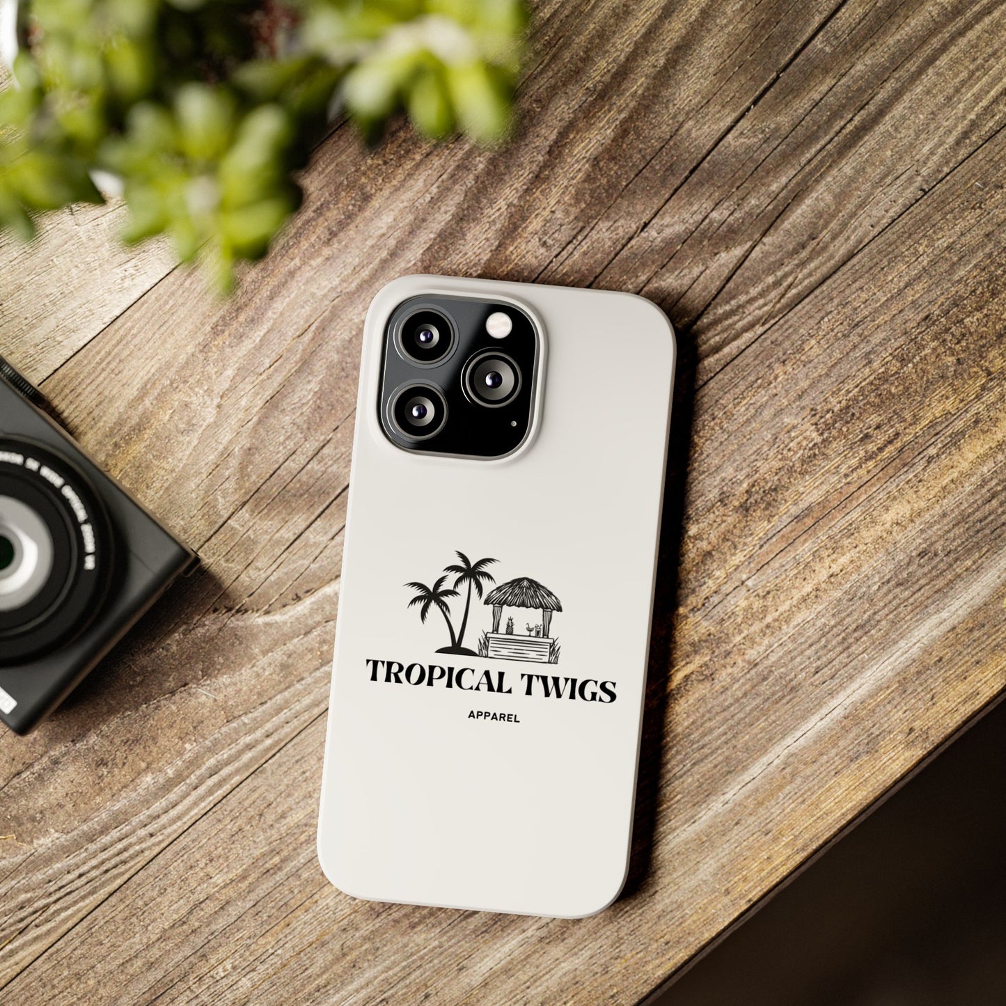 Tropical Twigs Slim Phone Case - Beach Vibes for Summer Adventures