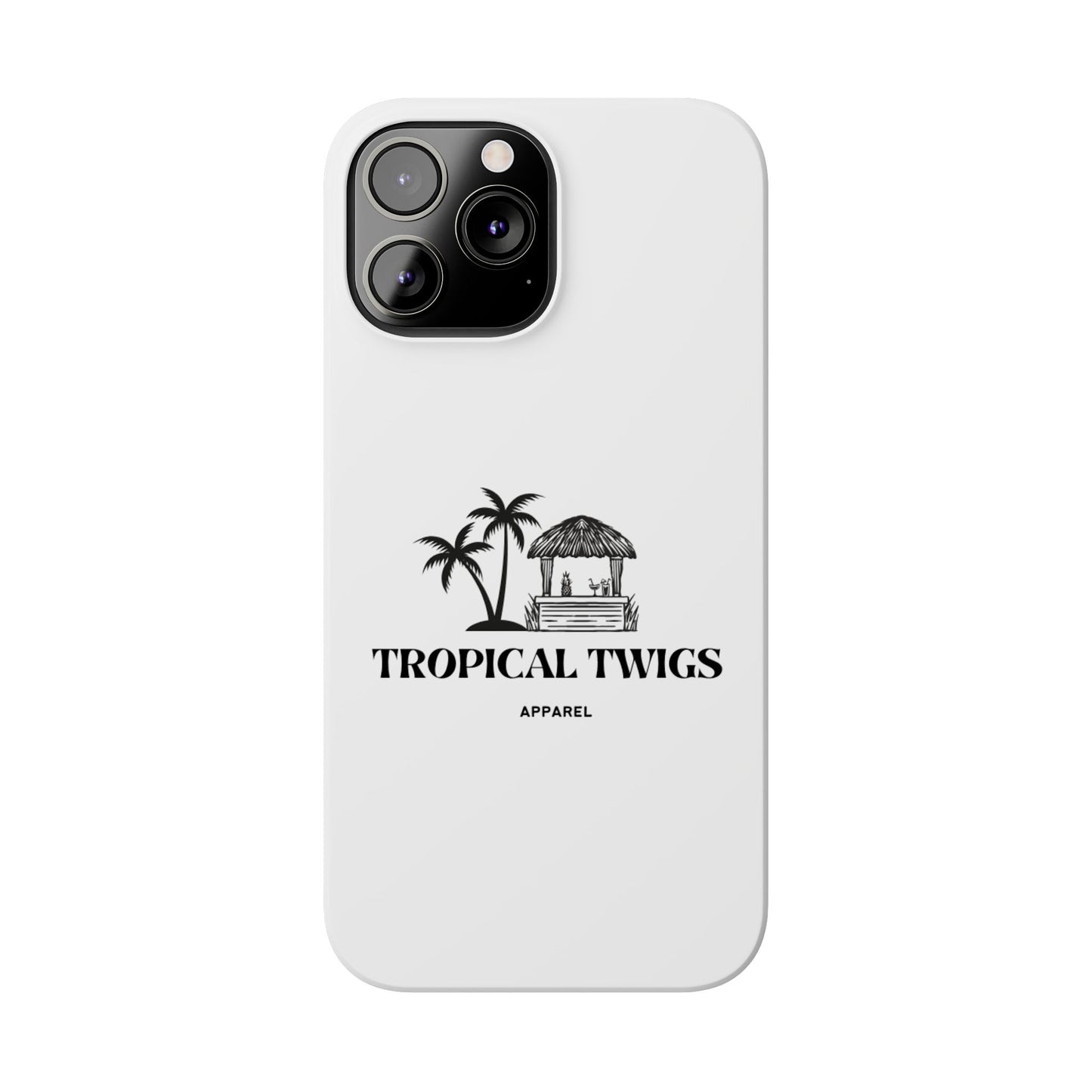 Tropical Twigs Slim Phone Case - Beach Vibes for Summer Adventures