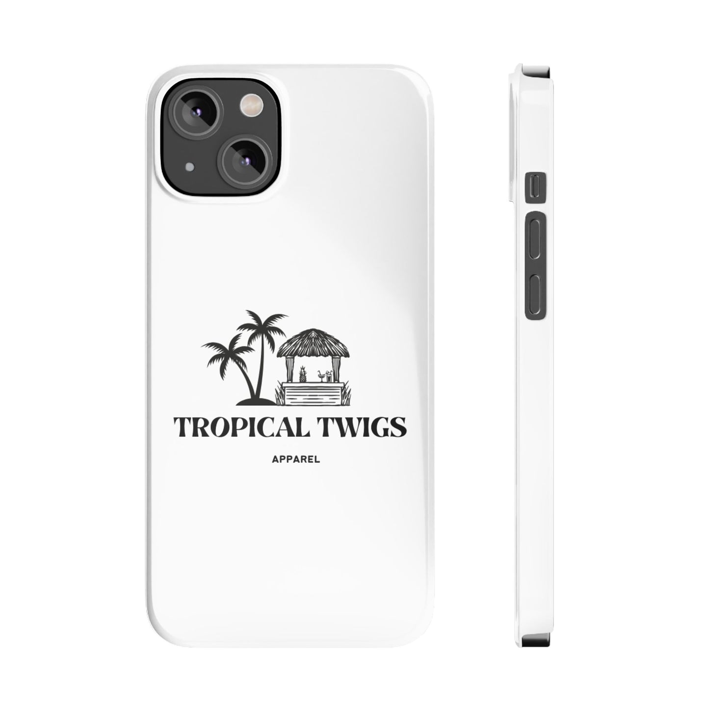 Tropical Twigs Slim Phone Case - Beach Vibes for Summer Adventures