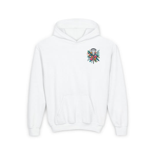 Youth Floral Lacrosse Hoodie