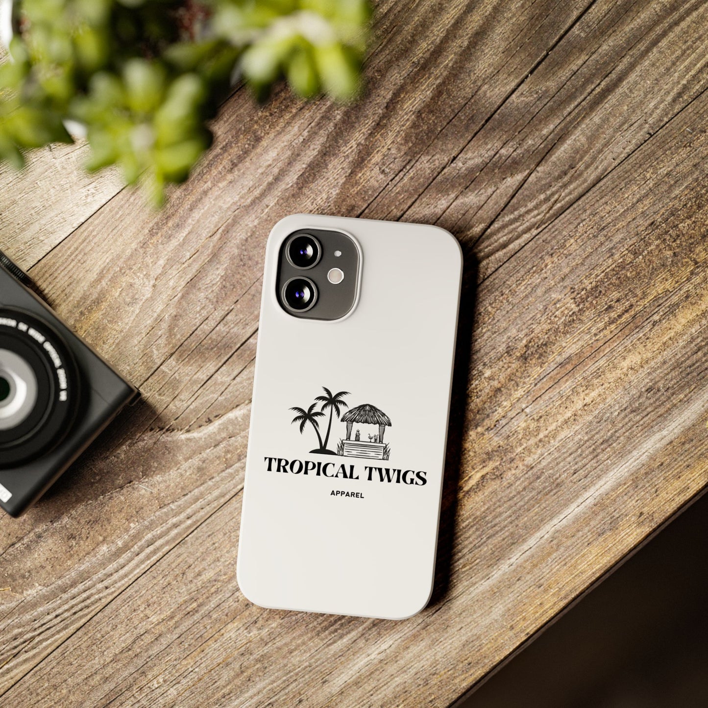 Tropical Twigs Slim Phone Case - Beach Vibes for Summer Adventures