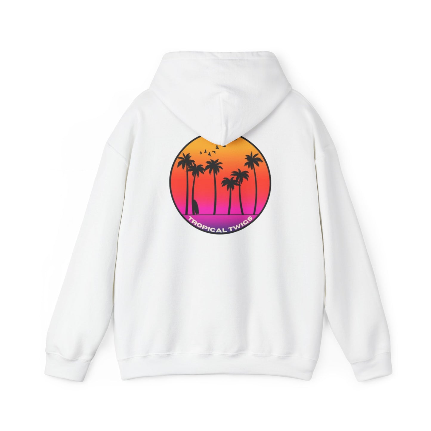 Tropical Twigs Unisex Hoodie – Perfect for Beach Lovers & Casual Days