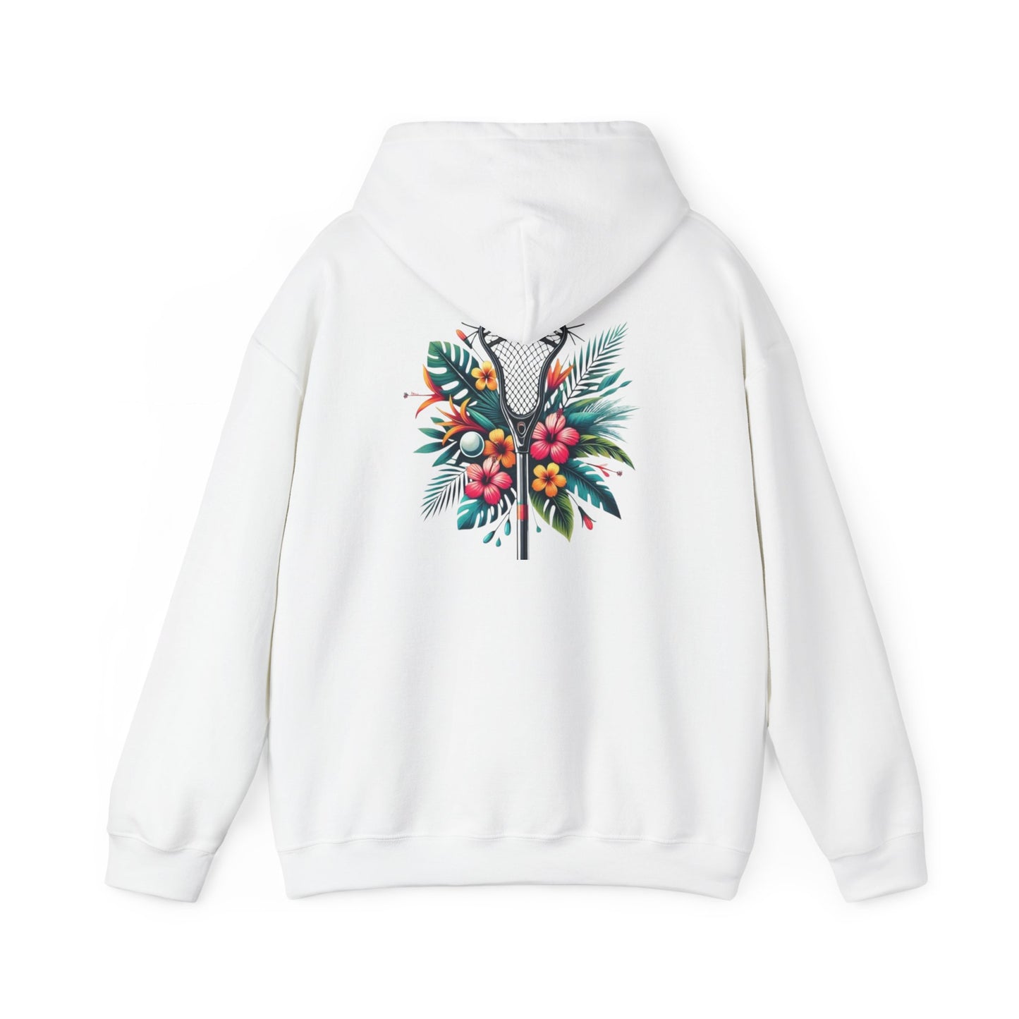 Tropical Floral Hoodie - Unisex Heavy Blend Sweatshirt for Casual Comfort