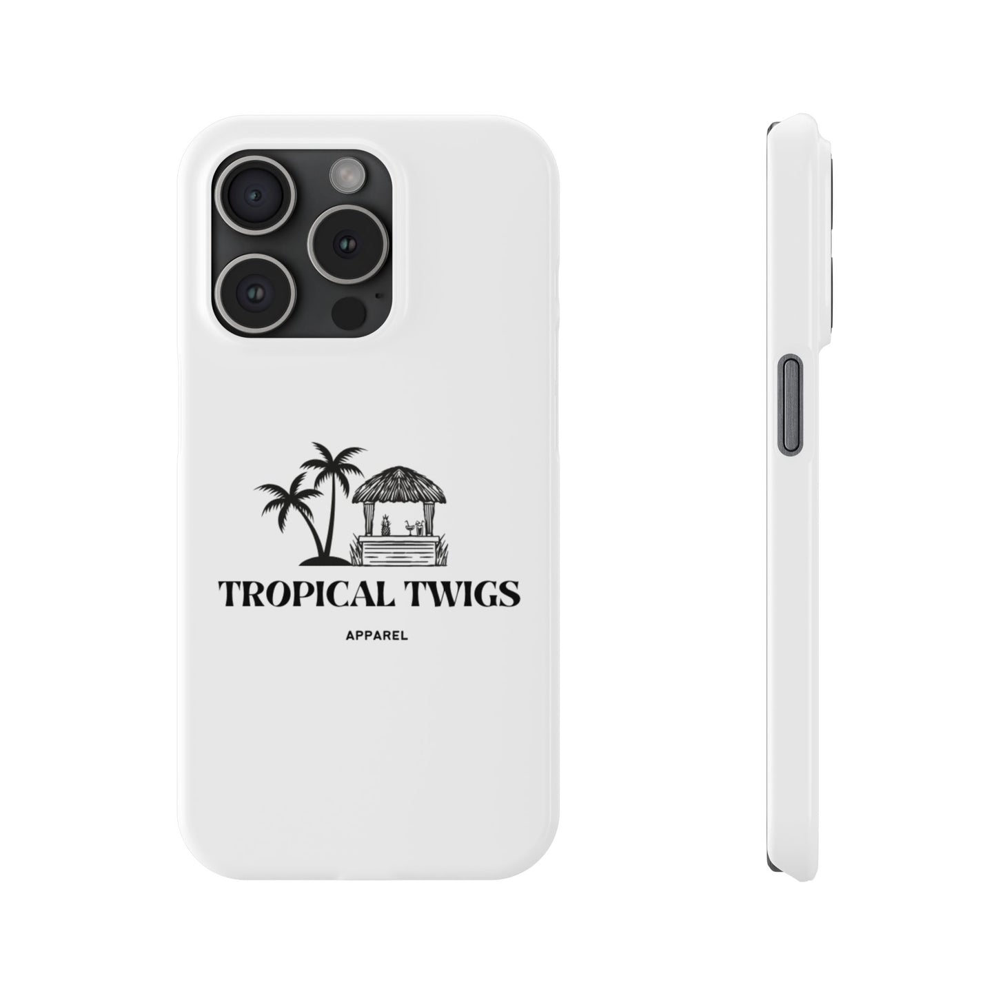 Tropical Twigs Slim Phone Case - Beach Vibes for Summer Adventures