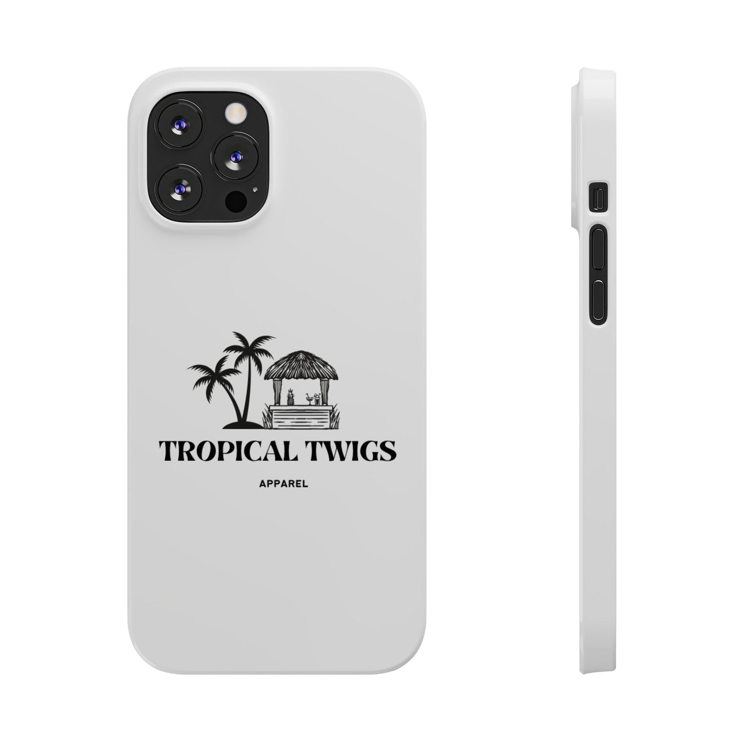 Tropical Twigs Slim Phone Case - Beach Vibes for Summer Adventures