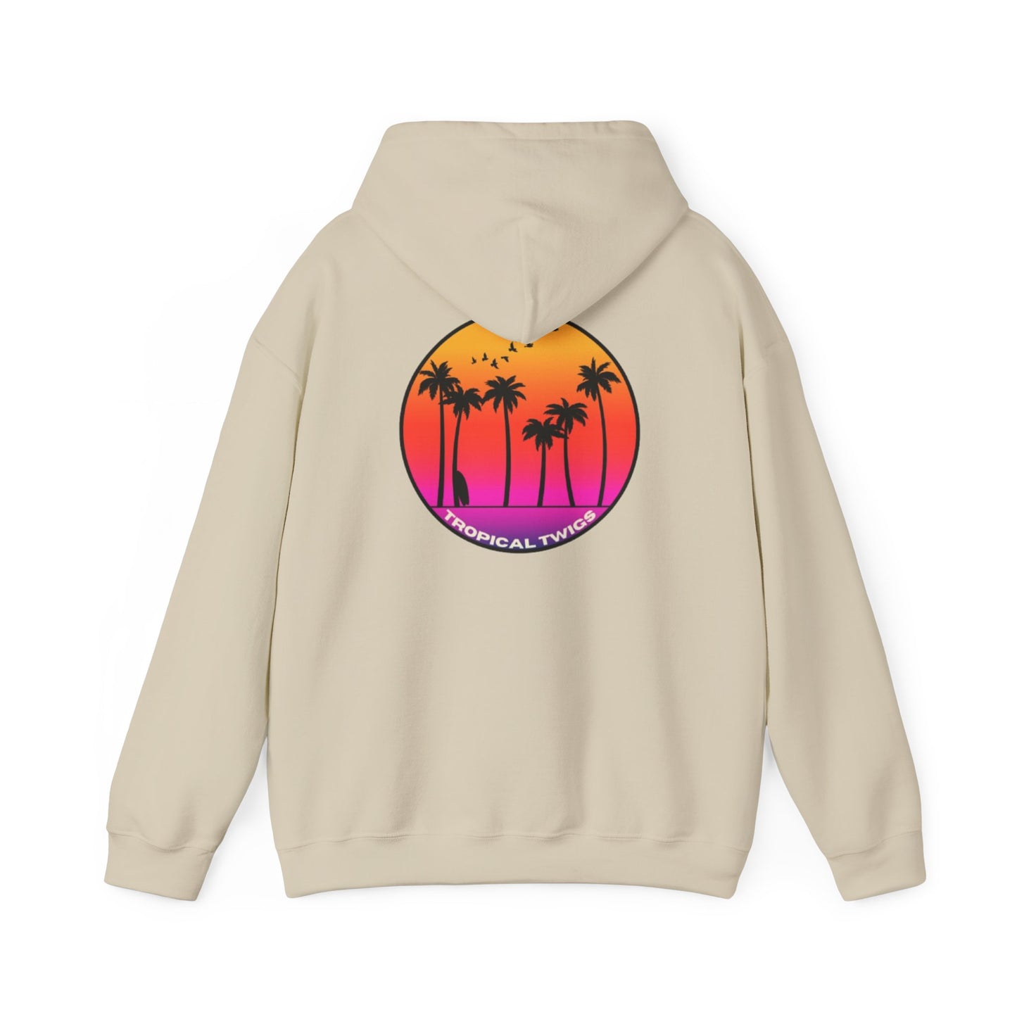 Tropical Twigs Unisex Hoodie – Perfect for Beach Lovers & Casual Days