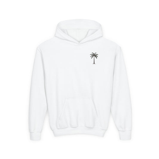 Youth Hoodie with Palm Tree Design - Perfect for Summer Vibes