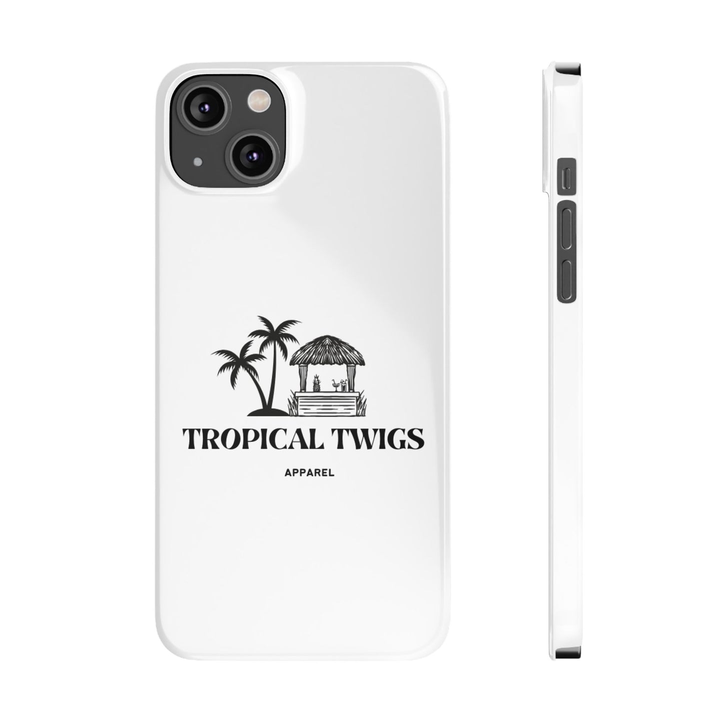 Tropical Twigs Slim Phone Case - Beach Vibes for Summer Adventures