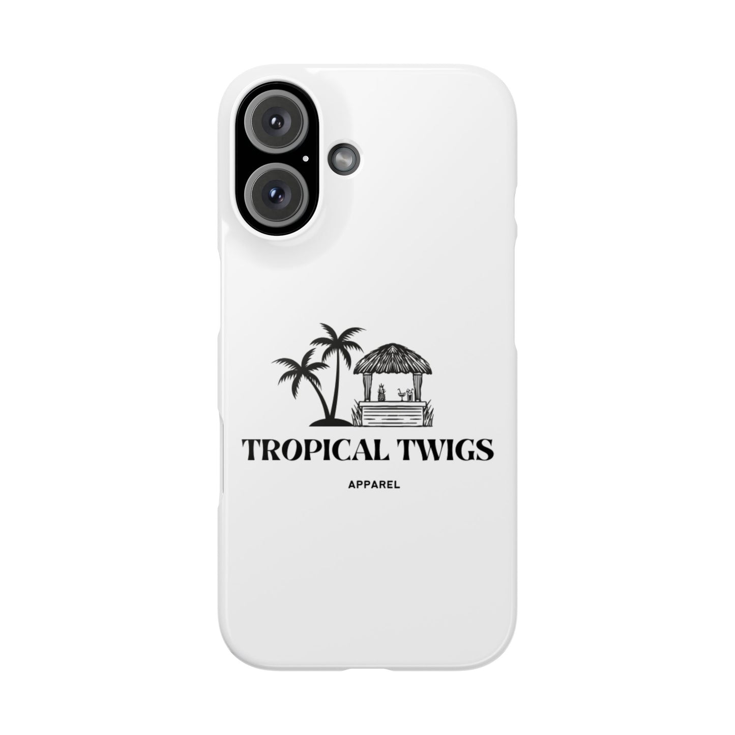 Tropical Twigs Slim Phone Case - Beach Vibes for Summer Adventures