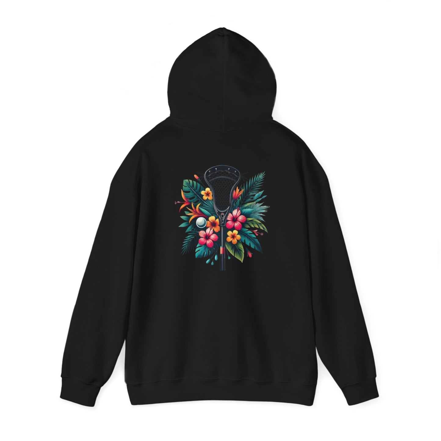 Tropical Floral Hoodie - Unisex Heavy Blend Sweatshirt for Casual Comfort