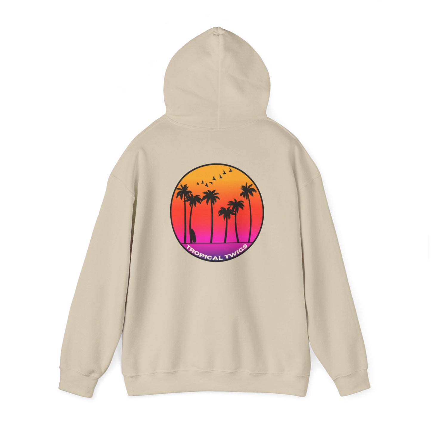 Tropical Twigs Unisex Hoodie – Perfect for Beach Lovers & Casual Days