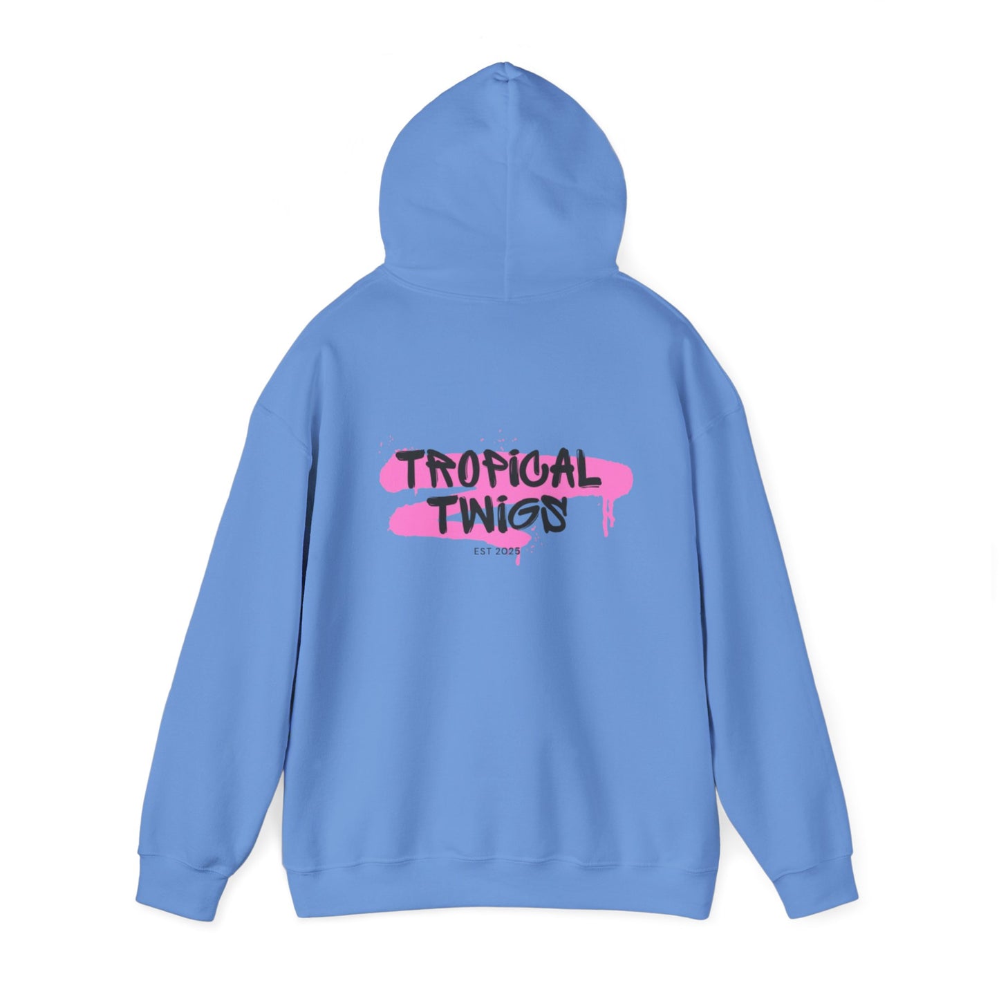 Tropical Twigs pink Highlighter Hoodie