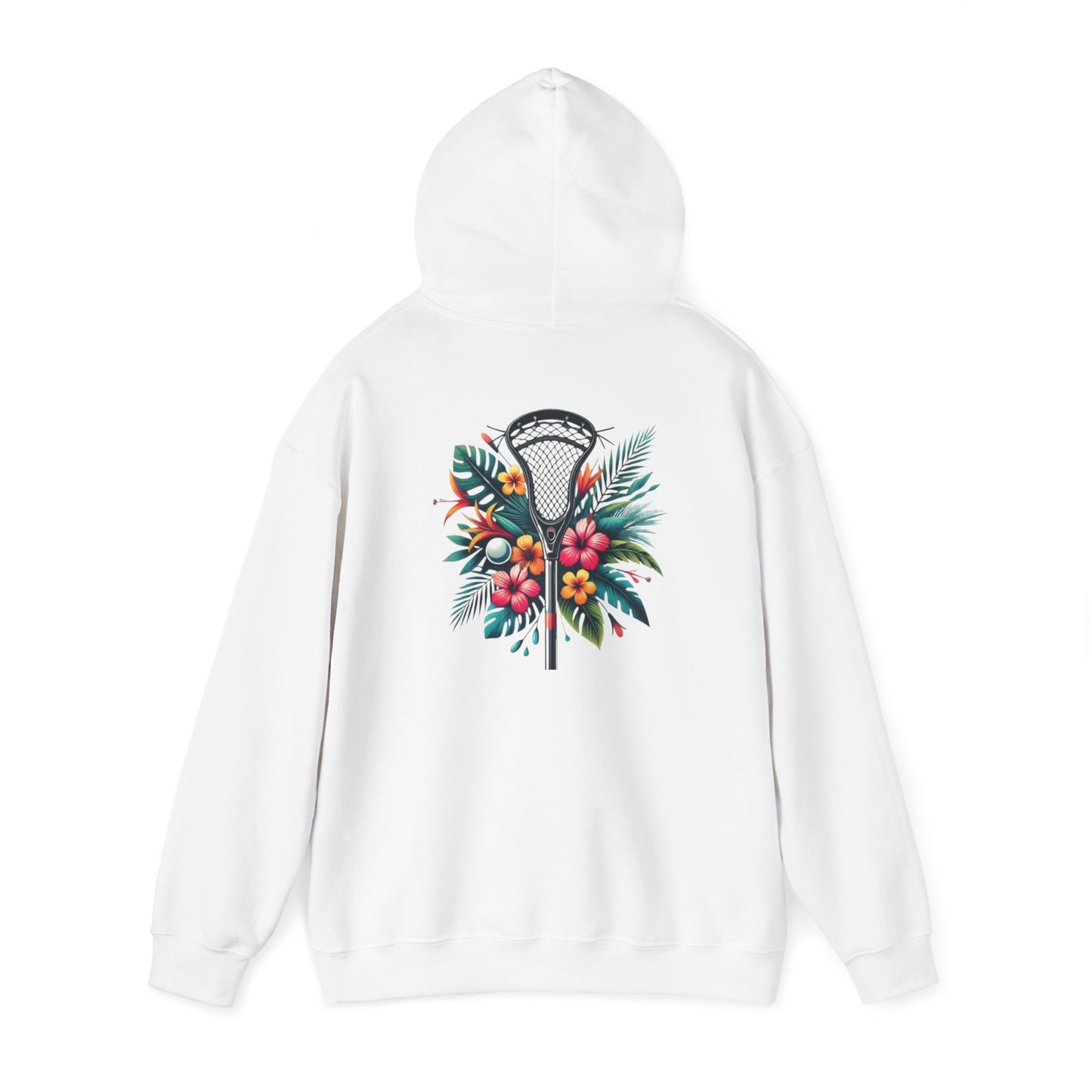 Tropical Floral Hoodie - Unisex Heavy Blend Sweatshirt for Casual Comfort