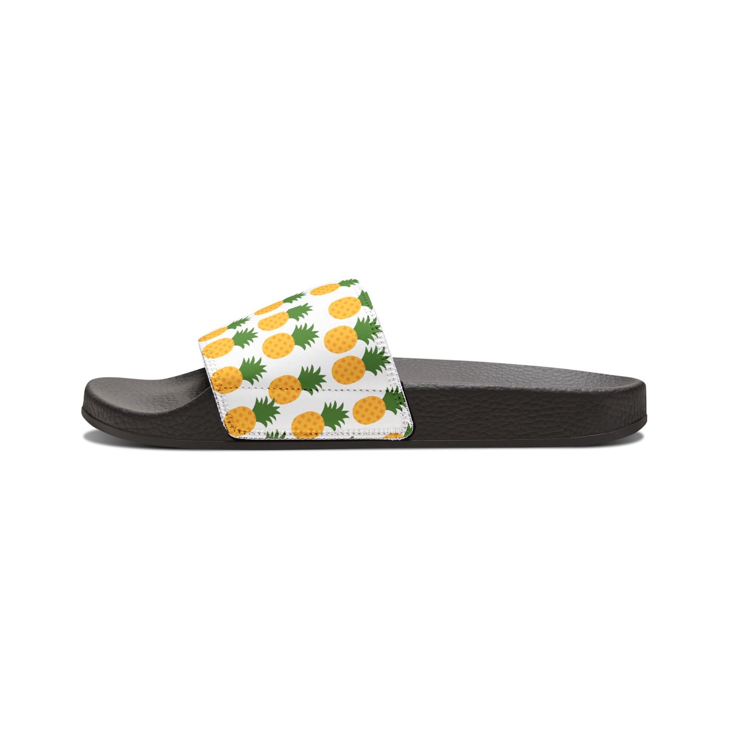 Pineapple Print Men's Removable-Strap Sandals - Summer Vibes Footwear