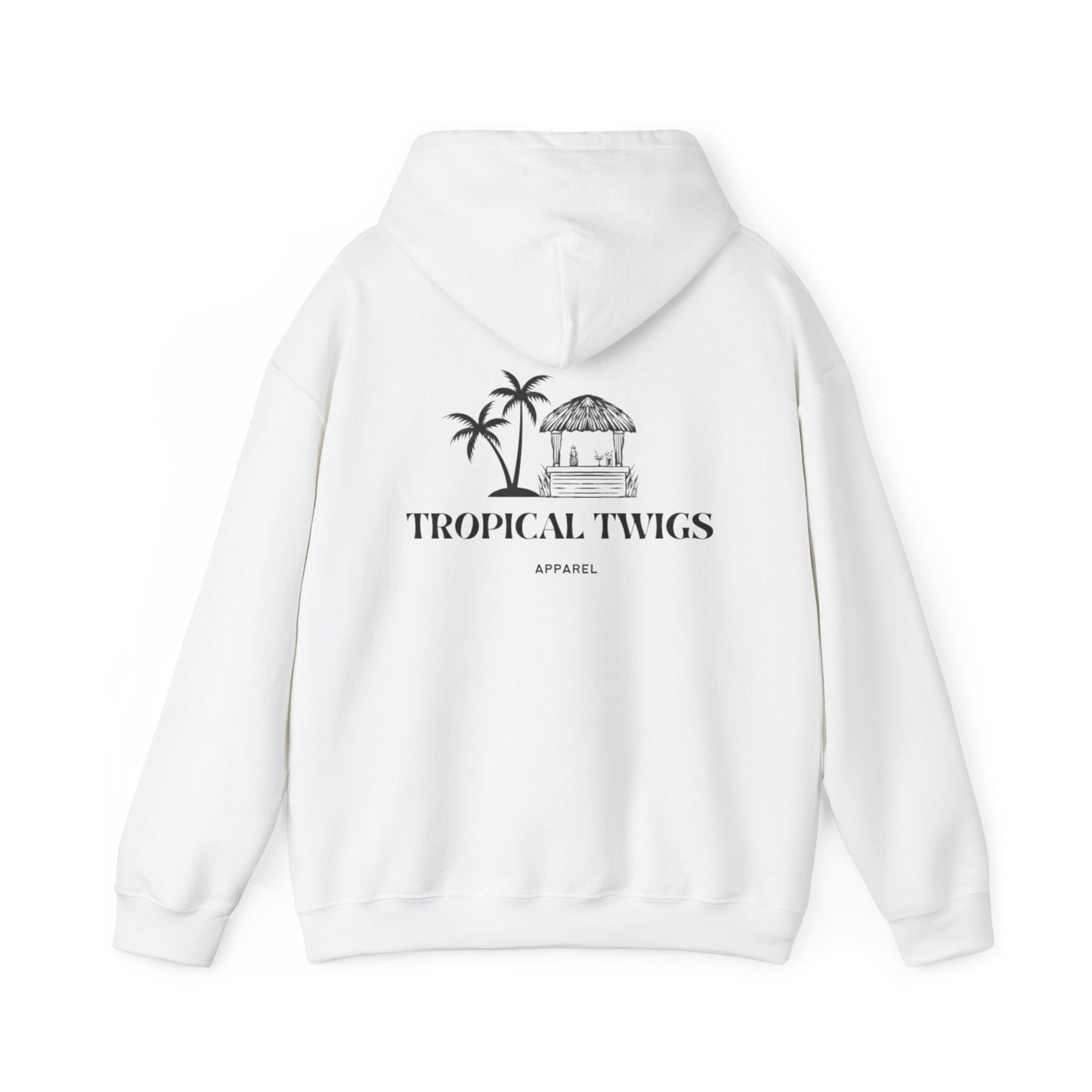 Tropical Twigs Unisex Hoodie - Cozy Beach Vibes