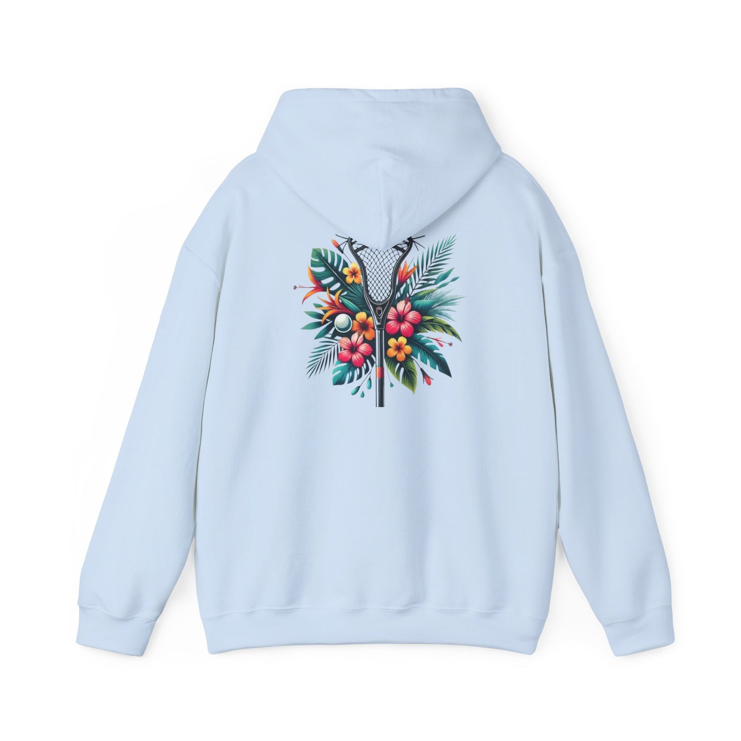 Tropical Floral Hoodie - Unisex Heavy Blend Sweatshirt for Casual Comfort