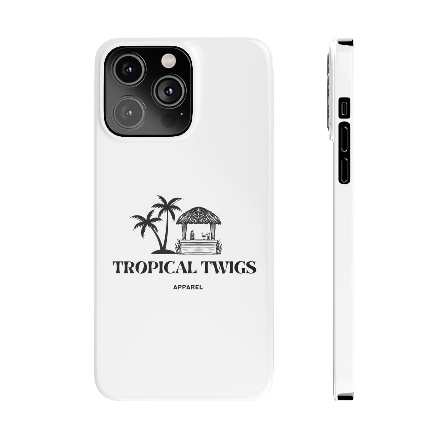 Tropical Twigs Slim Phone Case - Beach Vibes for Summer Adventures