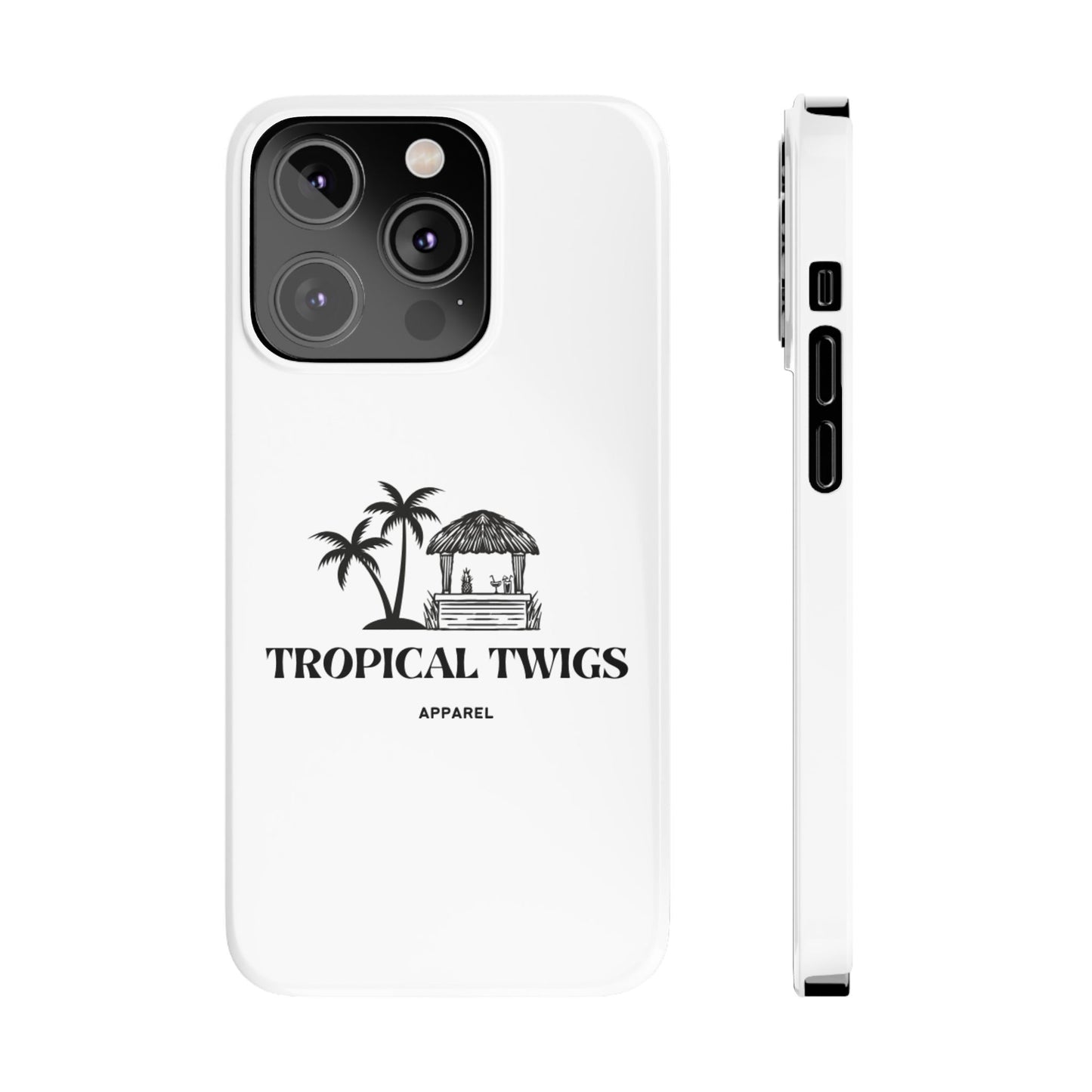 Tropical Twigs Slim Phone Case - Beach Vibes for Summer Adventures