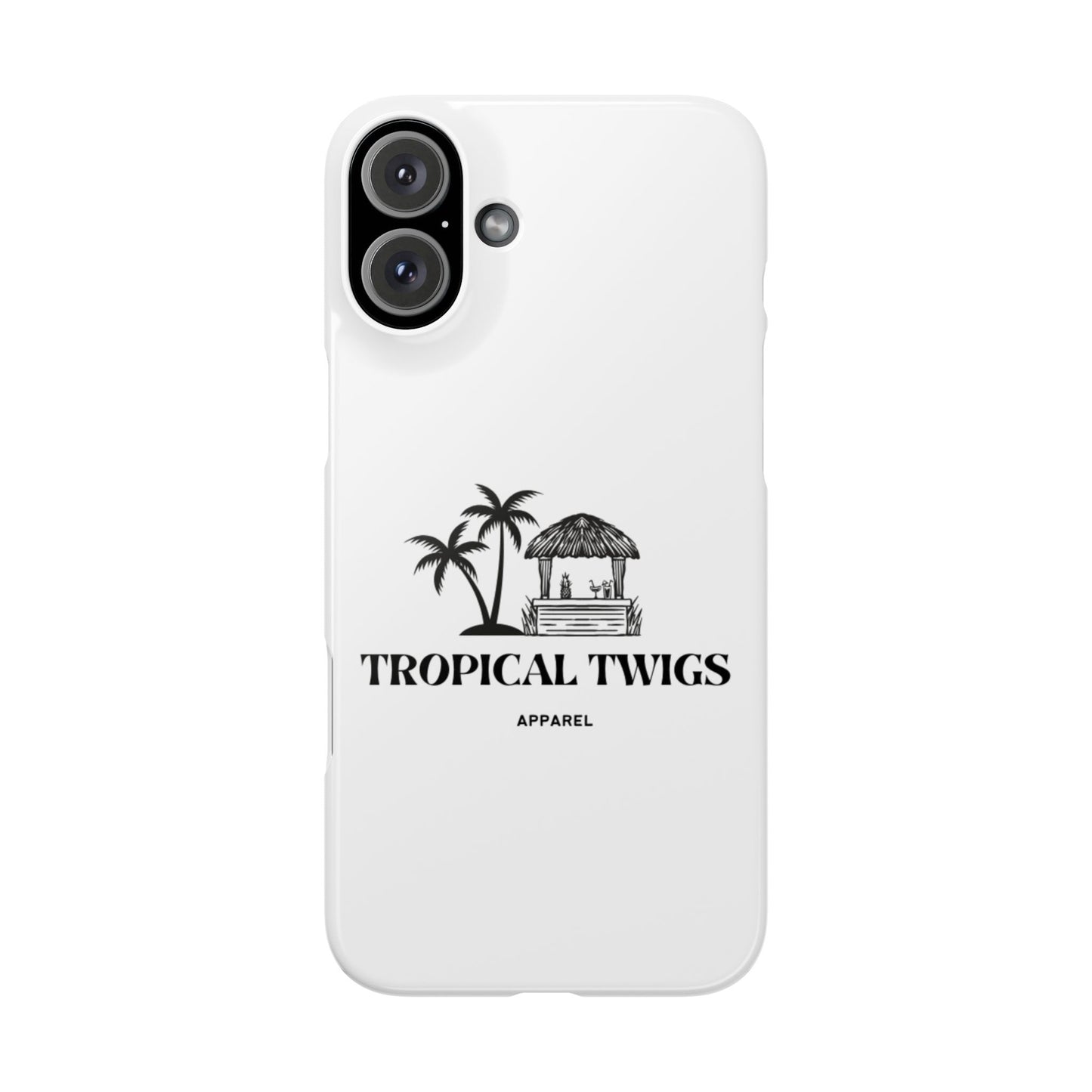 Tropical Twigs Slim Phone Case - Beach Vibes for Summer Adventures