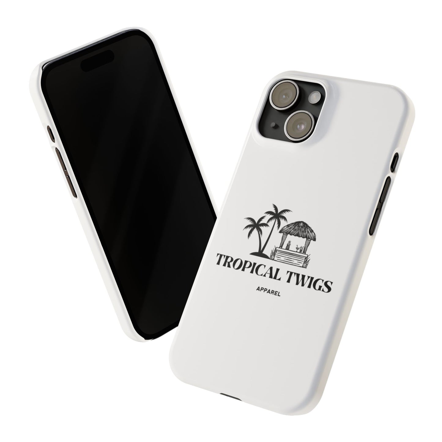 Tropical Twigs Slim Phone Case - Beach Vibes for Summer Adventures