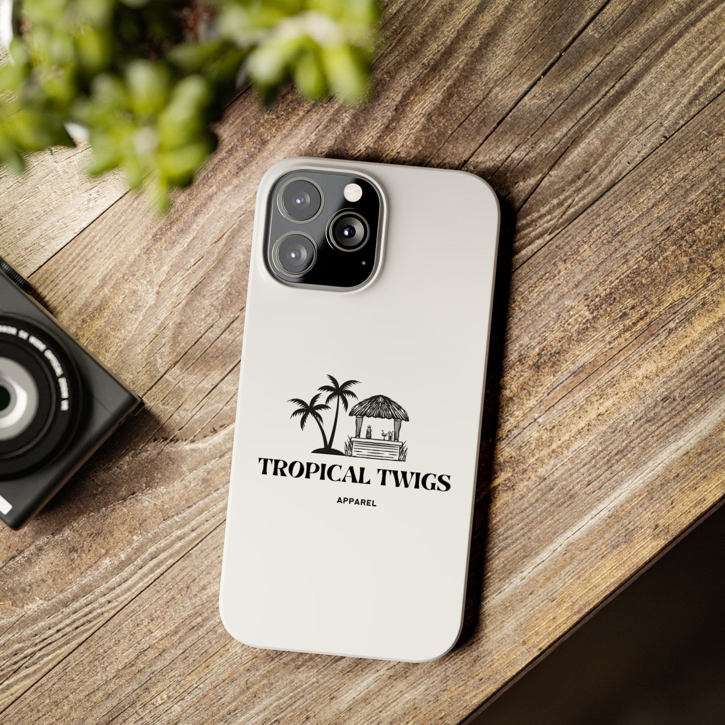 Tropical Twigs Slim Phone Case - Beach Vibes for Summer Adventures