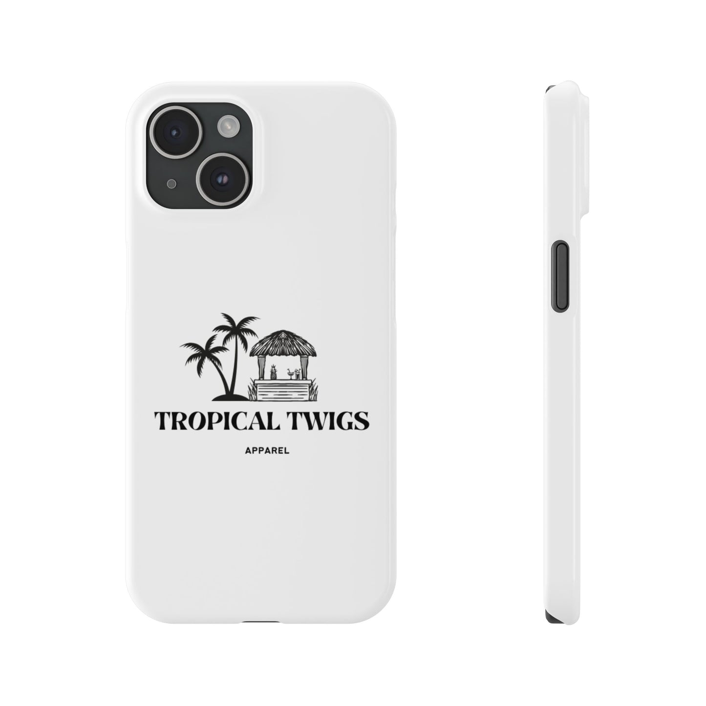 Tropical Twigs Slim Phone Case - Beach Vibes for Summer Adventures