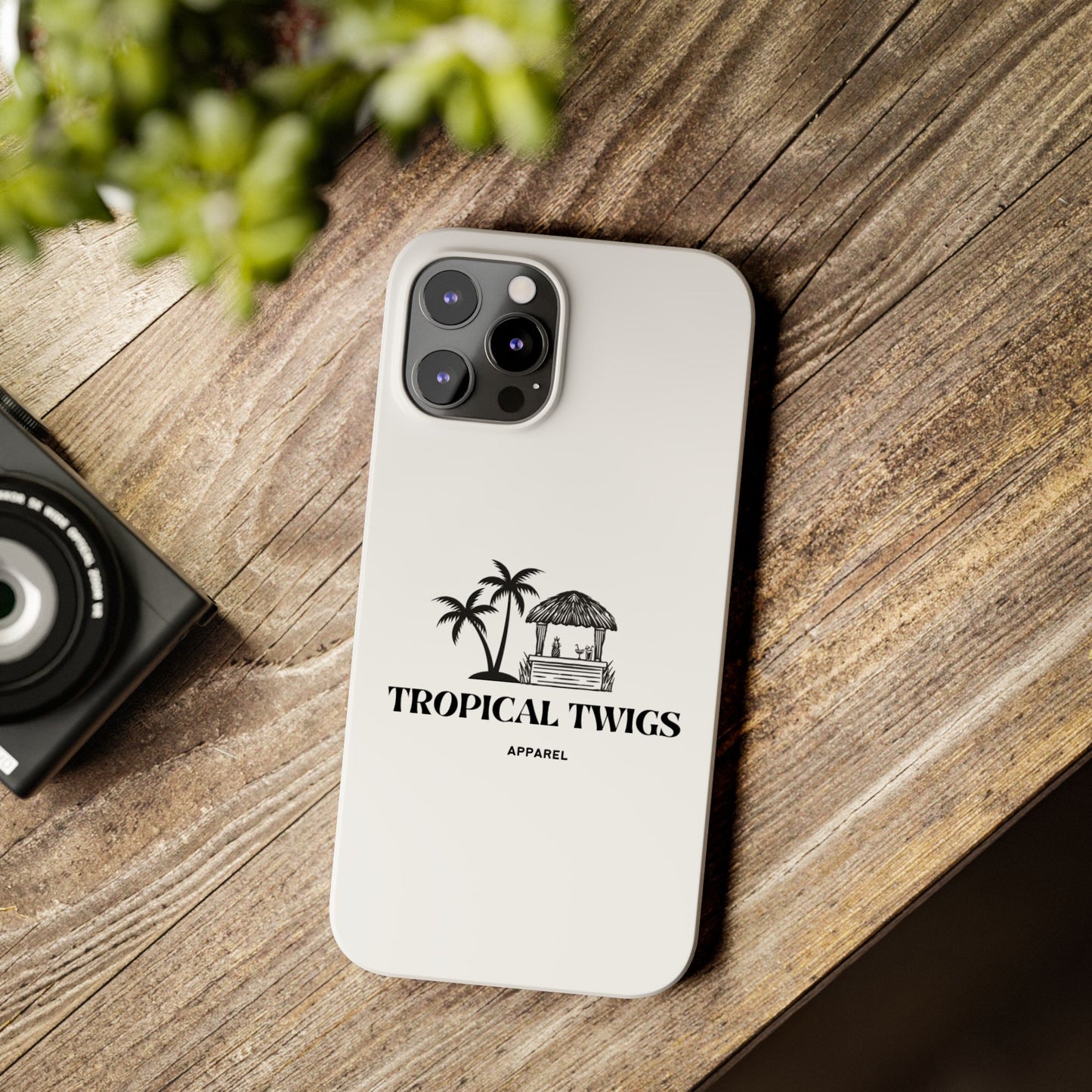 Tropical Twigs Slim Phone Case - Beach Vibes for Summer Adventures