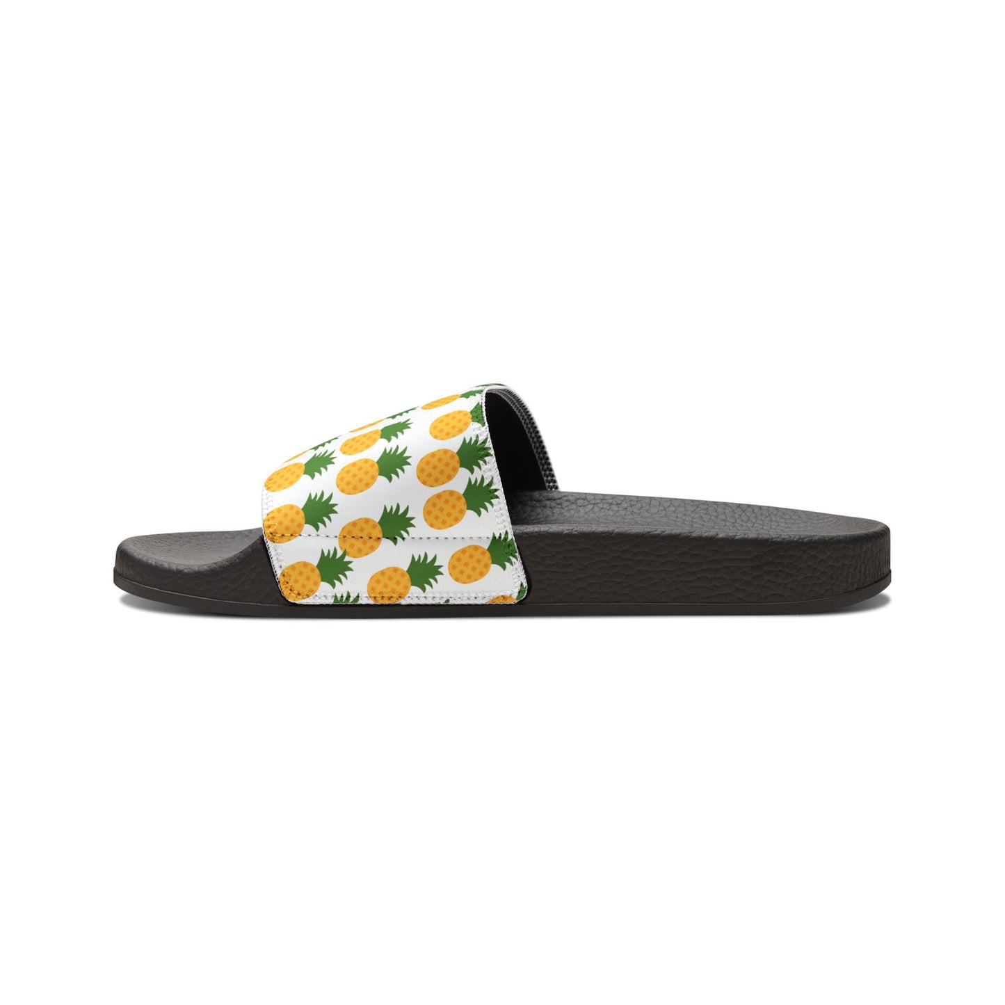 Pineapple Print Men's Removable-Strap Sandals - Summer Vibes Footwear