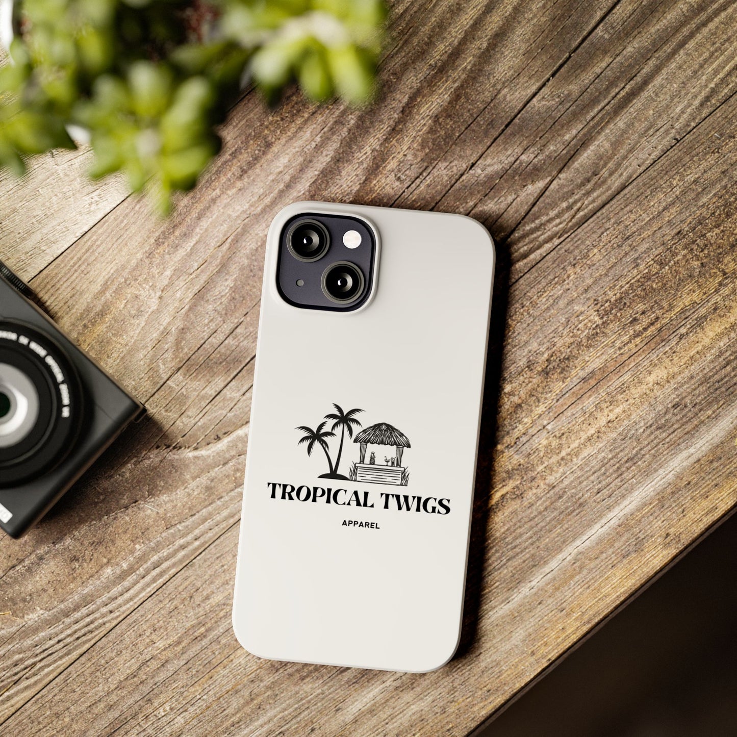 Tropical Twigs Slim Phone Case - Beach Vibes for Summer Adventures