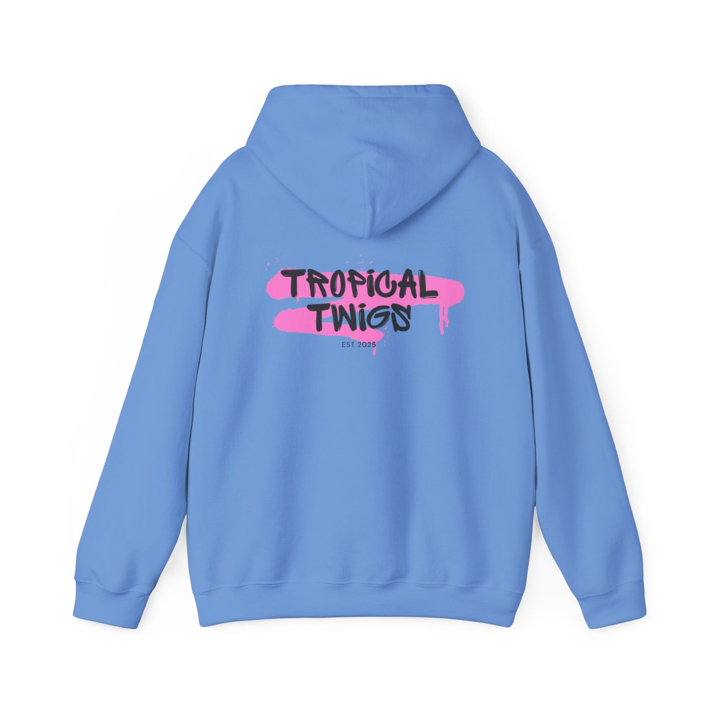 Tropical Twigs pink Highlighter Hoodie